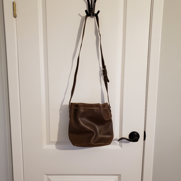 GUESS Brown Brass Bucket Bag - Vintage - Picture 3 of 5